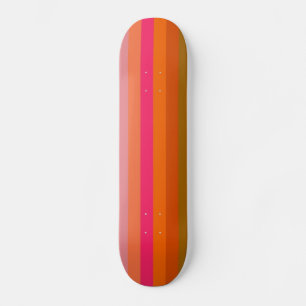 Skateboard Motif de bande couleur rétro 11