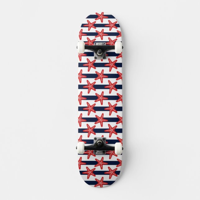 Skateboard Motif de bannière étoilée (Recto)