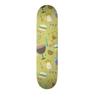 Skateboard Motif de barbecue
