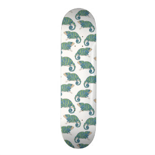Skateboard Motif de caméléon