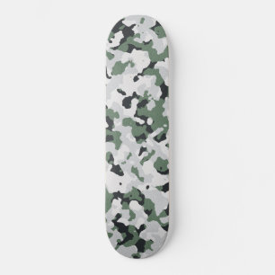 Skateboard Motif de camouflage vert