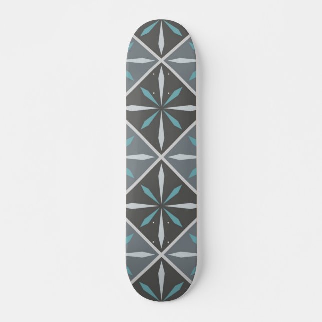 Skateboard Motif de carreaux en céramique (Devant)