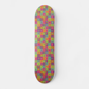 Skateboard Motif de carrés