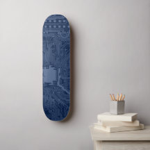 Motif de circuit Geek bleu