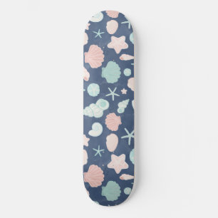 Skateboard motif de coquillages