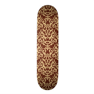 Skateboard Motif de damassé sur l'arrière - plan de gradient