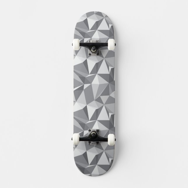 Skateboard Motif de diamant - polygone abstrait (Recto)