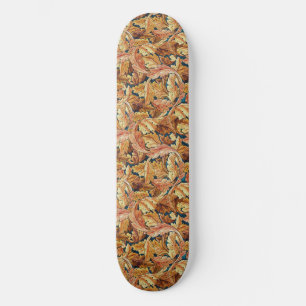 Skateboard Motif de feuille d'acanthe automnal de William Mor