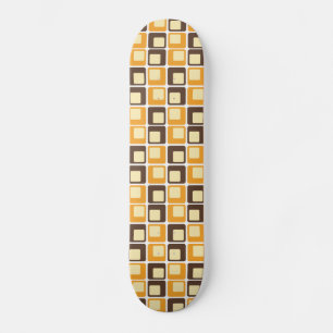 Skateboard motif de formes Carré rétro les années 70