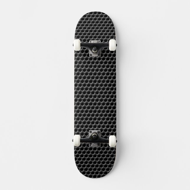 Skateboard Motif de grille en métal - arrière - plan (Recto)
