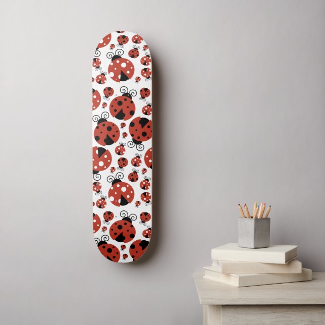 Skateboard Motif De Ladybugs, Mignons Ladybugs, Red Ladybugs (Art mural)