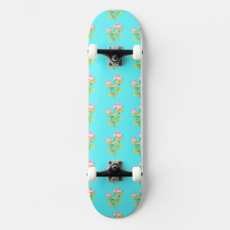 Skateboard Motif de Lotus Vibrant