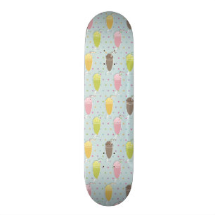 Skateboard Motif de milkshake