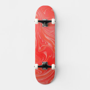 Skateboard motif de mode doré moderne