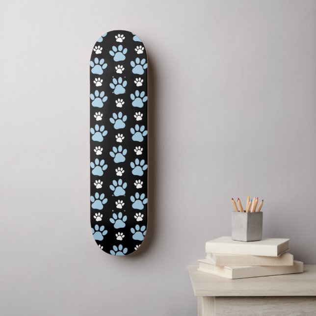 Skateboard Motif De Pailles, Paniers Bleus, Pailles De Chien, (Art mural)