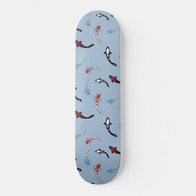 Skateboard Motif de poissons de Koi (Recto)