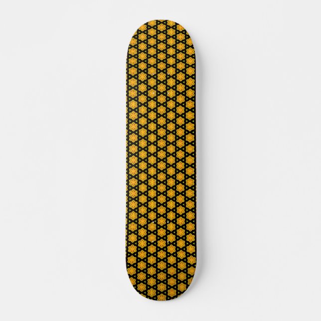 Skateboard Motif de polygone vert (Devant)