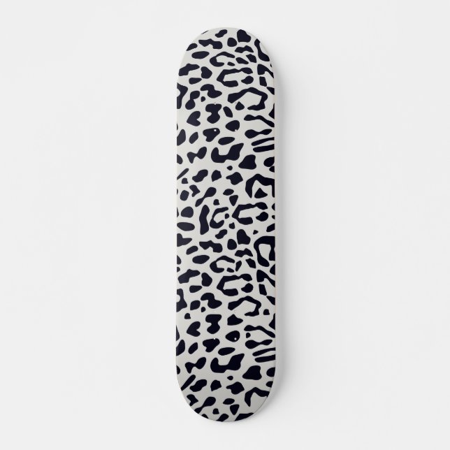 Skateboard Motif de Poster de animal du léopard des neiges (Devant)