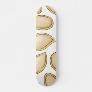 Skateboard motif de semences citrouille