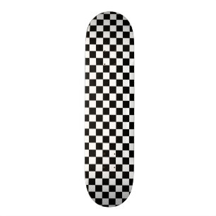 Skateboard Motif de tableau de contrôle de contraste noir/bla