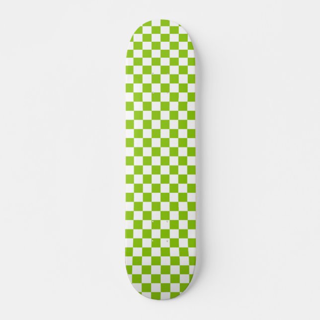 Skateboard Motif de tableau de contrôle rétroactif en Lime Gr (Devant)