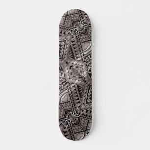 Skateboard Motif de tatouage tribal noir et blanc Cool
