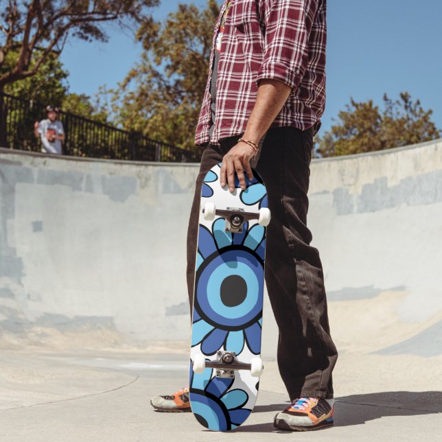 Skateboard Motif de tournesol mal oeil #1 #mur #art (Extérieur 2)