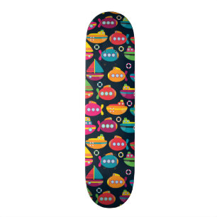 Skateboard Motif de transport d'océan