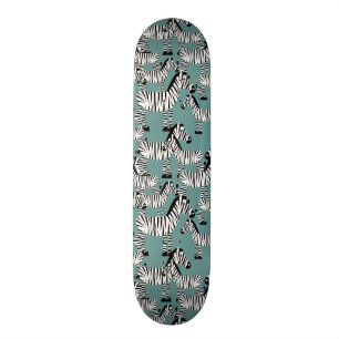 Skateboard Motif de zèbre