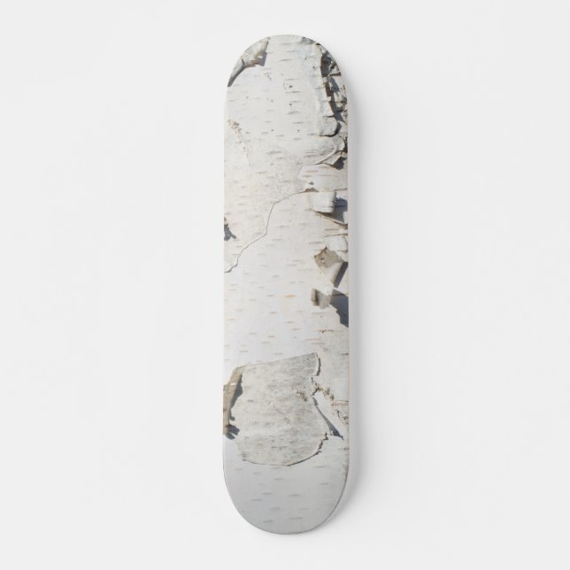 Skateboard Motif d'écorce de bouleau (Devant)