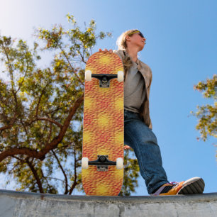Skateboard Motif d'enclenchement d'incendie liquide