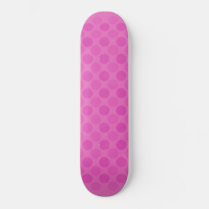 Skateboard Motif des cercles roses défraîchi