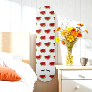 Skateboard Motif d'été Red White Watermelon