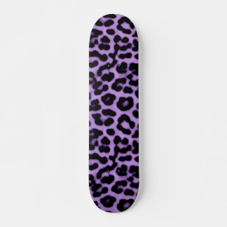 Skateboard Motif d'impression des taches de léopard violet