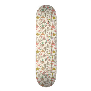 Skateboard Motif drôle d'été avec des bateaux