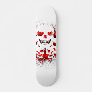 Skateboard Motif du crâne de Grunge