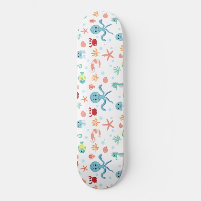 Skateboard Motif du monde marin (Recto)
