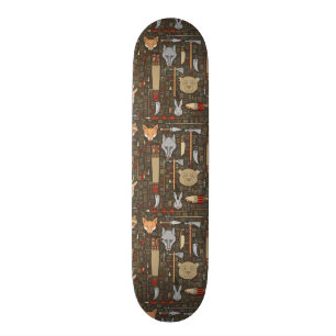 Skateboard Motif ethnique de chasse