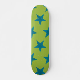 Skateboard Motif Étoiles Dorées 20