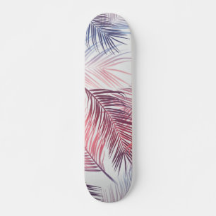 Skateboard motif feuille
