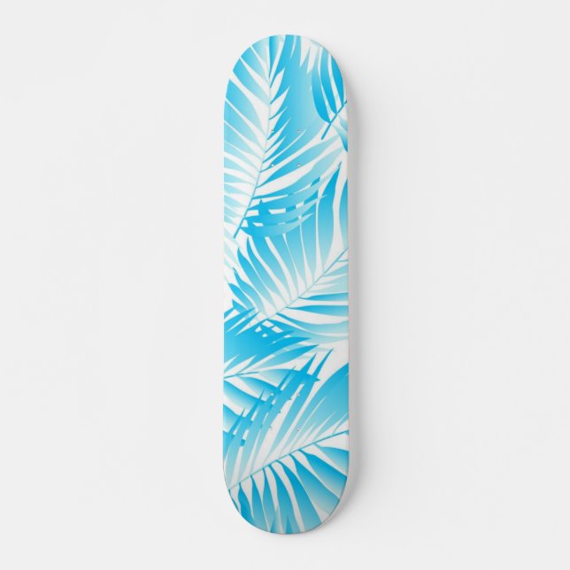 Skateboard motif feuille (Devant)