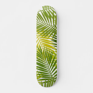 Skateboard motif feuille