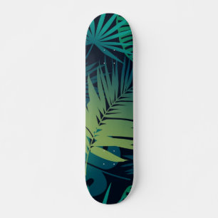Skateboard motif feuille