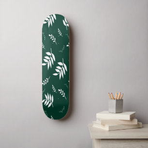 Skateboard motif feuille