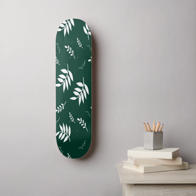 Skateboard motif feuille (Art mural)