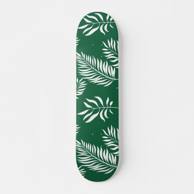 Skateboard Motif feuille 12 (Devant)