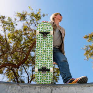 Skateboard Motif Feuille, Motif De Feuilles, Feuilles Verts