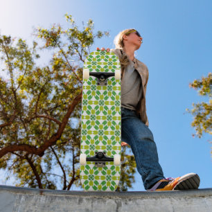 Skateboard Motif Feuille, Motif De Feuilles, Feuilles Verts