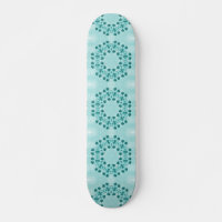 Motif floral, bleu Turquoise