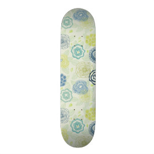 Skateboard Motif floral élégant avec les fleurs mignonnes